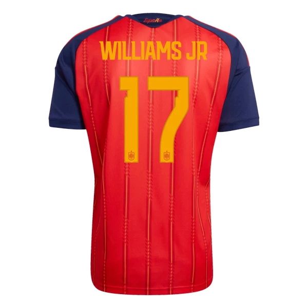 Maillot De Foot Espagne Williams JR 17 Domicile Coupe du Monde 2026
