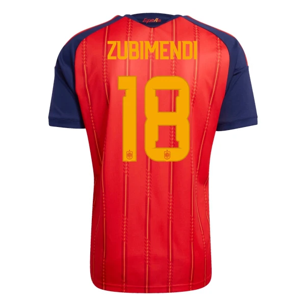 Maillot De Foot Espagne ZUBIMENDI 18 Domicile Coupe du Monde 2026