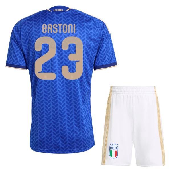 Kit De Football Italie Bastoni 23 Enfant Domicile Coupe du Monde 2026 Kit De Football Italie Bastoni 23 Enfant Domicile Coupe du Monde 2026