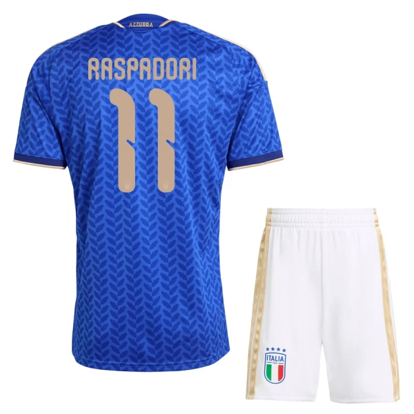 Kit De Football Italie Raspadori 11 Enfant Domicile Coupe du Monde 2026