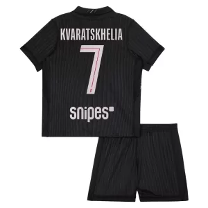Kit De Football Paris Saint-Germain Kvaratskhelia 7 Enfant Fourth Jordan 25/26