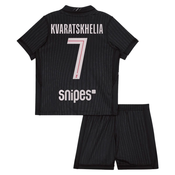 Kit De Football Paris Saint-Germain Kvaratskhelia 7 Enfant Fourth Jordan 25/26