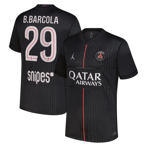 Maillot De Foot Paris Saint-Germain B. Barcola 29 Fourth Jordan 25/26