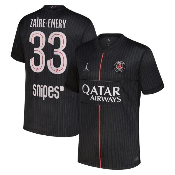 Maillot De Foot Paris Saint-Germain Zaire-Emery 33 Fourth Jordan 25/26 Maillot De Foot Paris Saint-Germain Zaire-Emery 33 Fourth Jordan 25/26