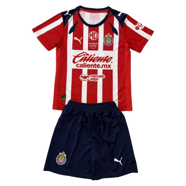 Kit De Football CD Guadalajara Enfant Domicile 25/26 Kit De Football CD Guadalajara Enfant Domicile 25/26