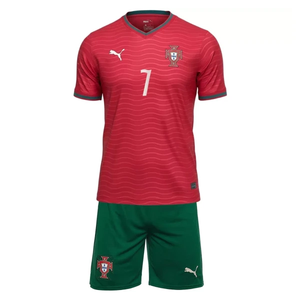 Kit De Football Portugal Cristiano Ronaldo 7 Enfant Domicile Coupe du Monde 2026