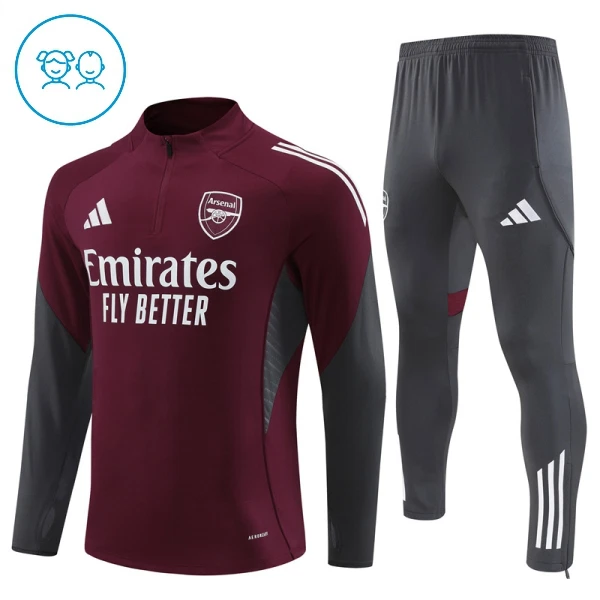 Arsenal Enfant Kit de Sweat-shirt d’entraînement 25/26 Rouge