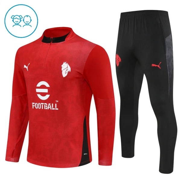 Milan AC Enfant Kit de Sweat-shirt d’entraînement 25/26 Rouge