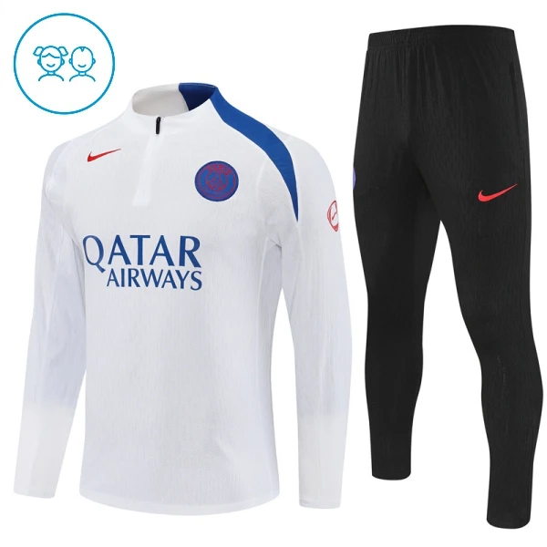 Paris Saint-Germain Enfant Kit de Sweat-shirt d’entraînement 25/26 Blanc