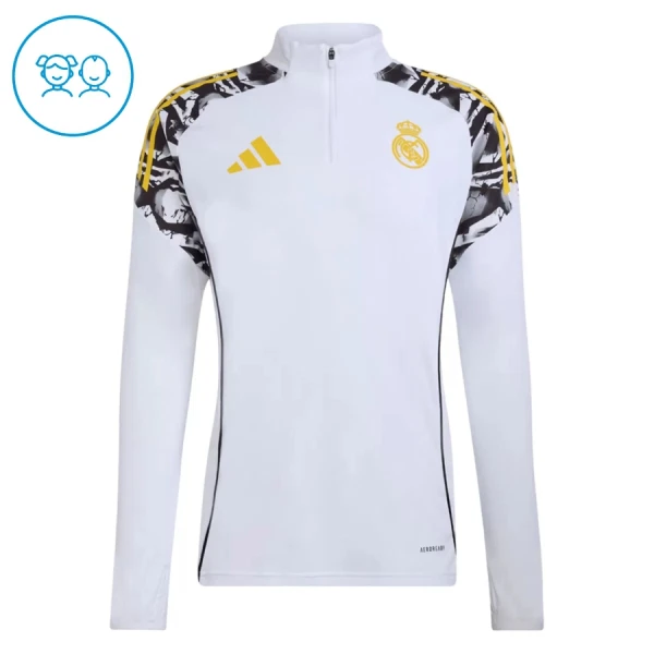 Real Madrid Enfant Kit de Sweat-shirt d’entraînement 26/27 Blanc