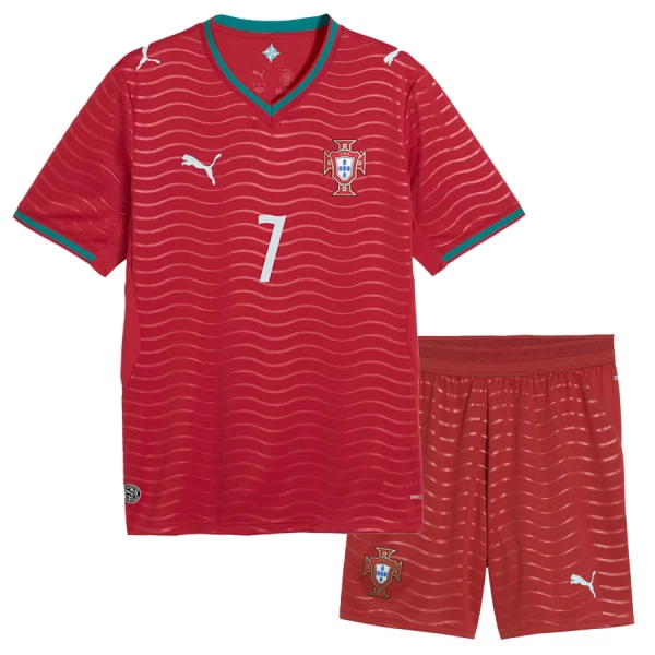 Kit De Football Portugal Cristiano Ronaldo 7 Enfant Domicile Coupe du Monde 2026