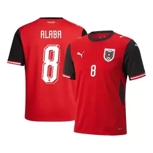 Maillot De Foot Autriche David Alaba 8 Domicile Coupe du Monde 2026 Maillot De Foot Autriche David Alaba 8 Domicile Coupe du Monde 2026
