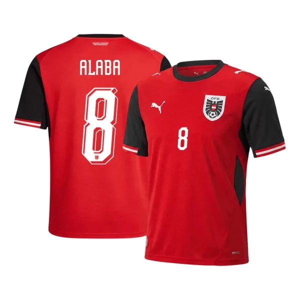 Maillot De Foot Autriche David Alaba 8 Domicile Coupe du Monde 2026