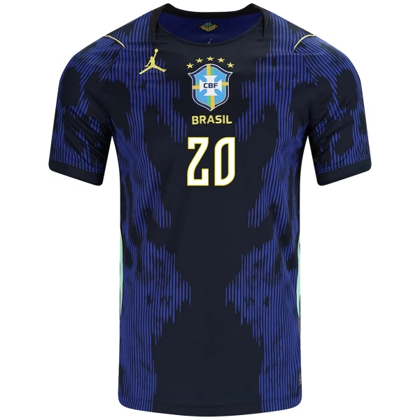 Maillot De Foot Brésil Estevao 20 Extérieur Coupe du Monde 2026