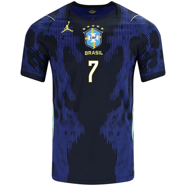 Maillot De Foot Brésil Vinicius Junior 7 Extérieur Coupe du Monde 2026