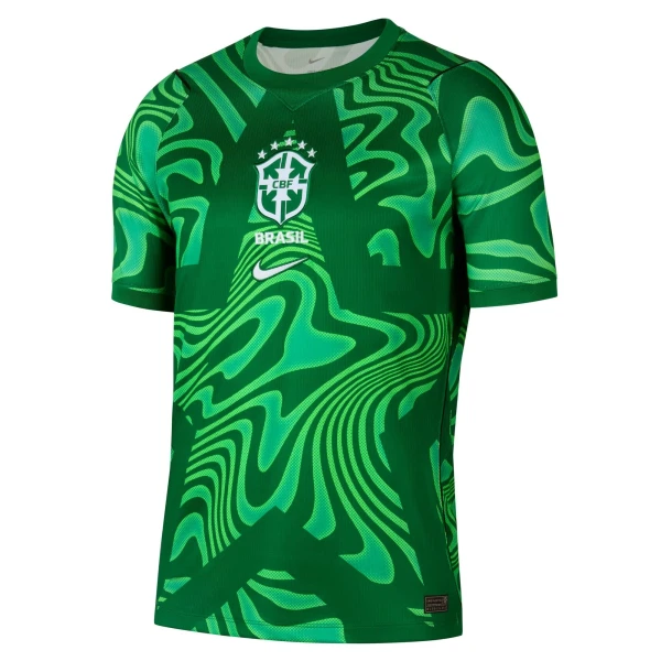Maillot De Foot Gardien Brésil Domicile Coupe du Monde 2026 Vert