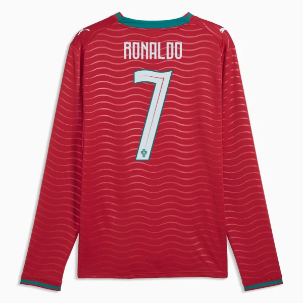 Maillot De Foot Portugal Cristiano Ronaldo 7 Domicile Coupe du Monde 2026 Manches Longues