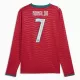 Maillot De Foot Portugal Cristiano Ronaldo 7 Domicile Coupe du Monde 2026 Manches Longues