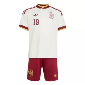 Kit De Football Espagne Lamine Yamal 19 Enfant Extérieur Coupe du Monde 2026