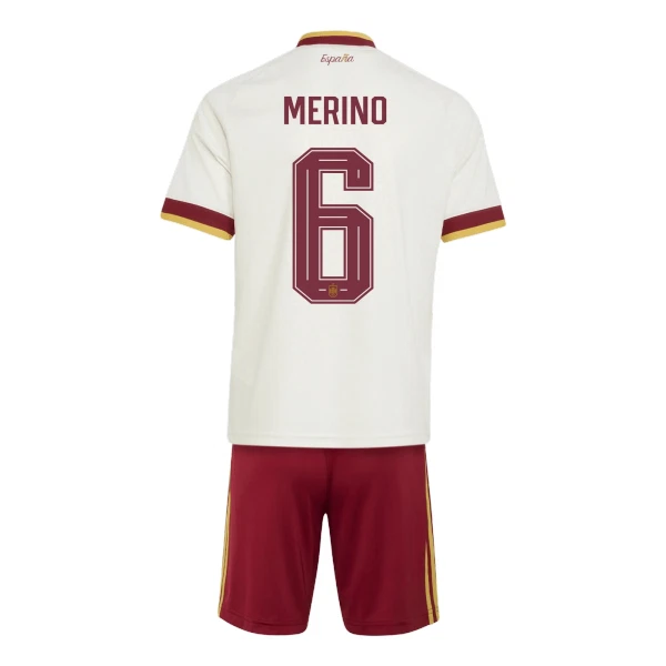 Kit De Football Espagne Merino 6 Enfant Extérieur Coupe du Monde 2026