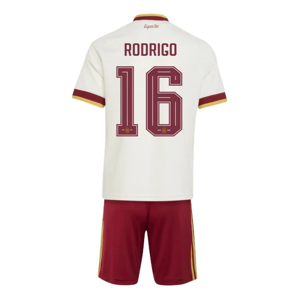 Kit De Football Espagne Rodrigo Hernández 16 Enfant Extérieur Coupe du Monde 2026 Kit De Football Espagne Rodrigo Hernández 16 Enfant Extérieur Coupe du Monde 2026