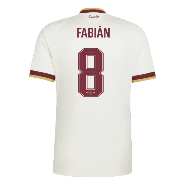 Maillot De Foot Espagne Fabian Ruiz 8 Extérieur Coupe du Monde 2026