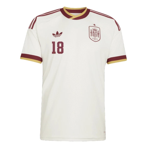 Maillot De Foot Espagne Zubimendi 18 Extérieur Coupe du Monde 2026