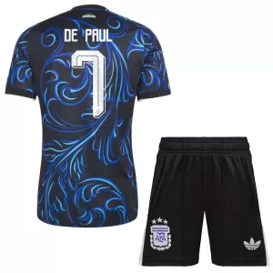 Kit De Football Argentine Rodrigo de Paul 7 Enfant Extérieur Coupe du Monde 2026