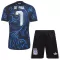 Kit De Football Argentine Rodrigo de Paul 7 Enfant Extérieur Coupe du Monde 2026