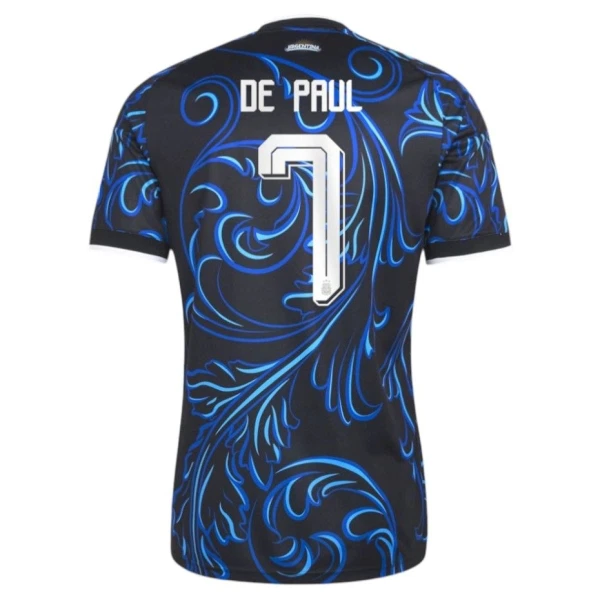 Kit De Football Argentine Rodrigo de Paul 7 Enfant Extérieur Coupe du Monde 2026