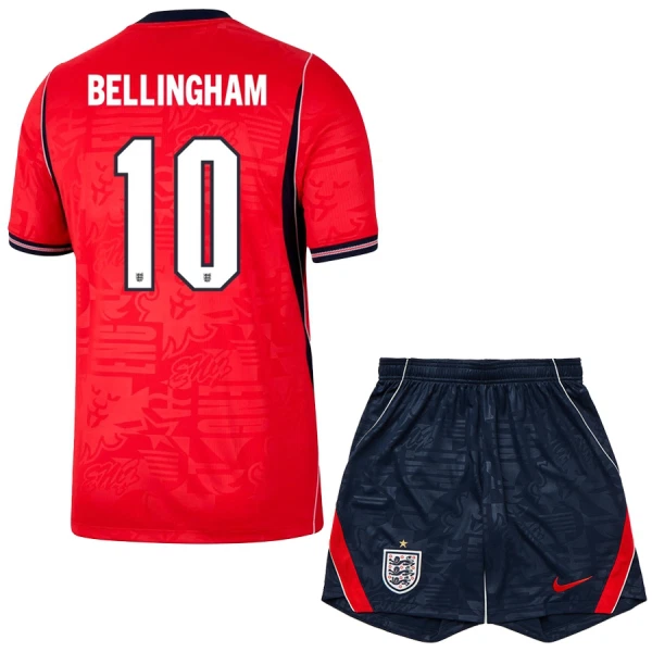 Kit De Football Angleterre Jude Bellingham 10 Enfant Extérieur Coupe du Monde 2026