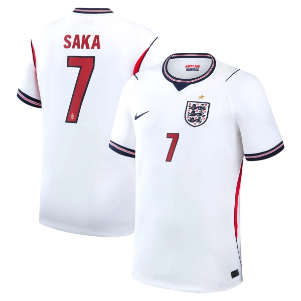 Maillot De Foot Angleterre Bukayo Saka 7 Domicile Coupe du Monde 2026 Maillot De Foot Angleterre Bukayo Saka 7 Domicile Coupe du Monde 2026