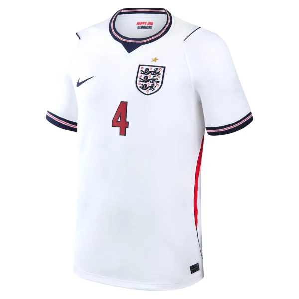 Maillot De Foot Angleterre Declan Rice 4 Domicile Coupe du Monde 2026