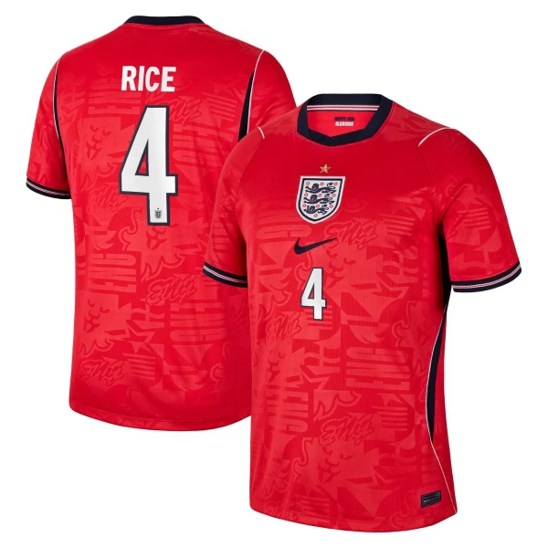 Maillot De Foot Angleterre Declan Rice 4 Extérieur Coupe du Monde 2026