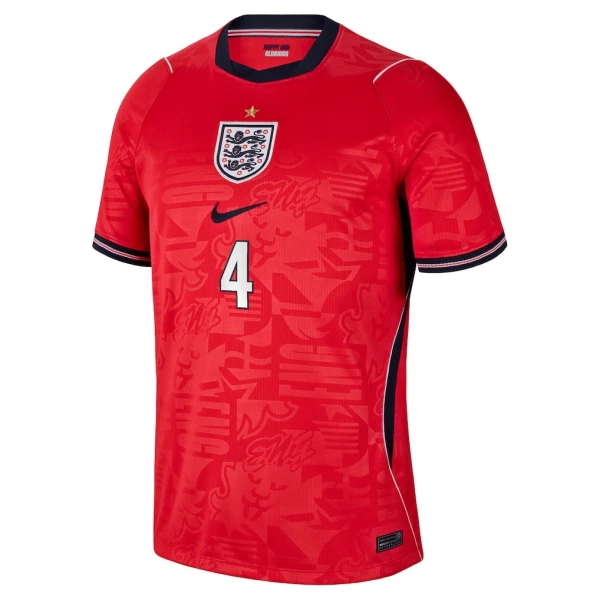 Maillot De Foot Angleterre Declan Rice 4 Extérieur Coupe du Monde 2026