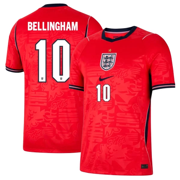 Maillot De Foot Angleterre Jude Bellingham 10 Extérieur Coupe du Monde 2026