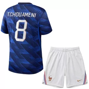 Kit De Football France Aurélien Tchouaméni 8 Enfant Domicile Coupe du Monde 2026