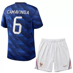 Kit De Football France Eduardo Camavinga 6 Enfant Domicile Coupe du Monde 2026
