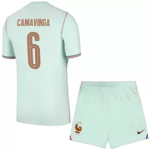 Kit De Football France Eduardo Camavinga 6 Enfant Extérieur Coupe du Monde 2026