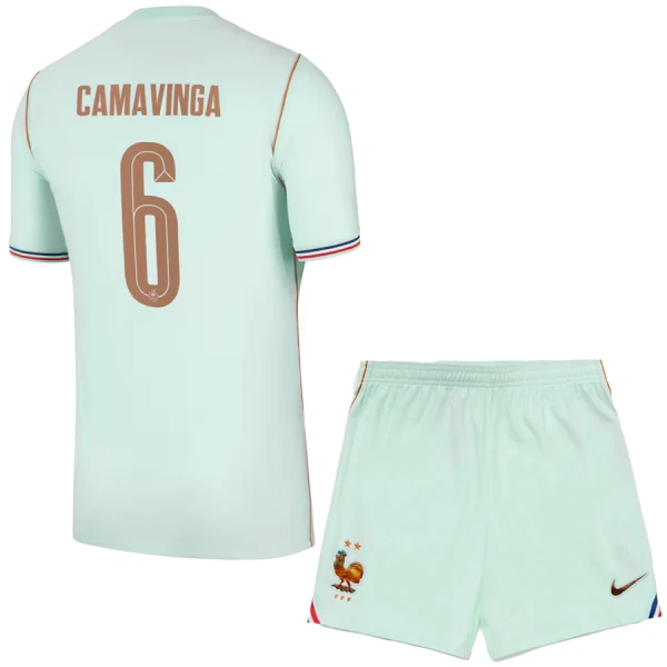 Kit De Football France Eduardo Camavinga 6 Enfant Extérieur Coupe du Monde 2026