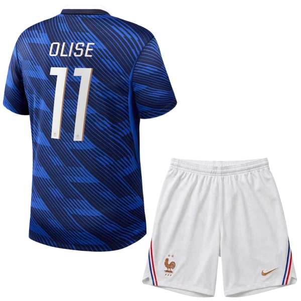 Kit De Football France Olise 11 Enfant Domicile Coupe du Monde 2026 Kit De Football France Olise 11 Enfant Domicile Coupe du Monde 2026