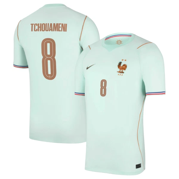 Maillot De Foot France Aurélien Tchouaméni 8 Extérieur Coupe du Monde 2026 Maillot De Foot France Aurélien Tchouaméni 8 Extérieur Coupe du Monde 2026