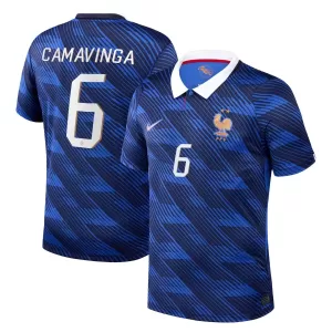 Maillot De Foot France Eduardo Camavinga 6 Domicile Coupe du Monde 2026