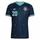 Maillot De Foot Allemagne Serge Gnabry 20 Extérieur Coupe du Monde 2026