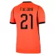 Kit De Football Pays-Bas Frenkie de Jong 21 Enfant Domicile Coupe du Monde 2026