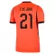 Maillot De Foot Pays-Bas Frenkie de Jong 21 Domicile Coupe du Monde 2026