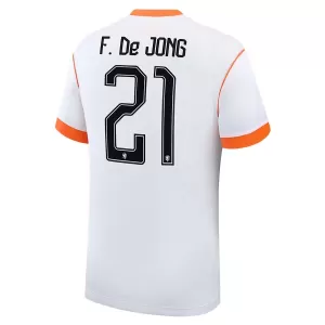 Maillot De Foot Pays-Bas Frenkie de Jong 21 Extérieur Coupe du Monde 2026