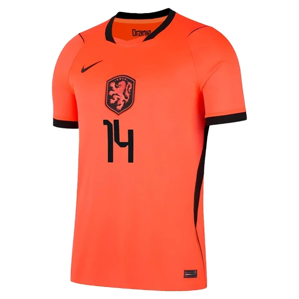 Maillot De Foot Pays-Bas Reijnders 14 Domicile Coupe du Monde 2026