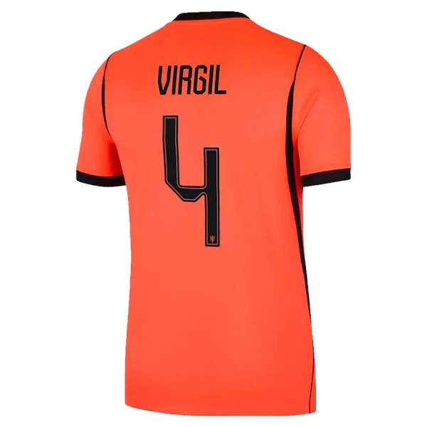 Maillot De Foot Pays-Bas Virgil van Dijk 4 Domicile Coupe du Monde 2026