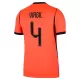 Maillot De Foot Pays-Bas Virgil van Dijk 4 Domicile Coupe du Monde 2026